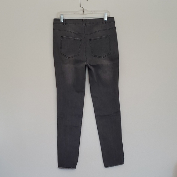 NWT Trim & Tailor Gray Skinny Jeans READ SIZE DIFFERENCE BELOW 31 X 26.5 - Picture 9 of 11
